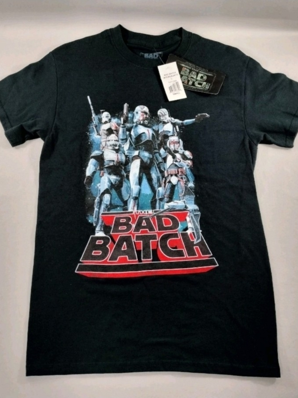 Star Wars The Bad Batch Black Crew Unisex T-Shirt Size Small